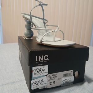 INC International Concepts Women's Light Blue Strappy Heels